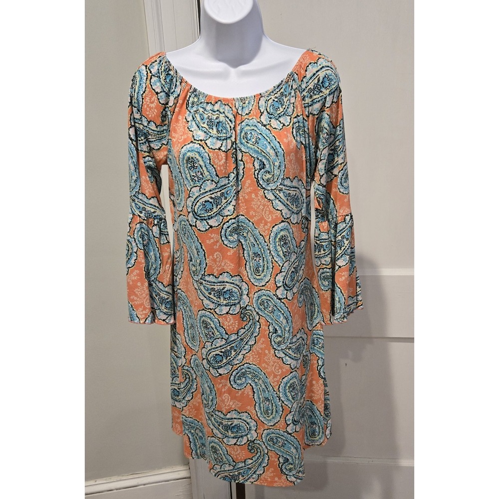 Beautiful Boho Peasant Dress or cover Up Measures like a‎ Medium No Tags